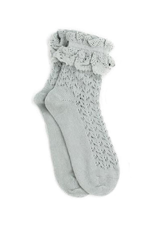 Cute Pastel Anklet Socks, Mint