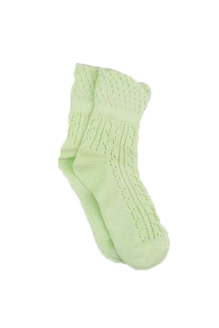 Medium Mesh Fishnet Anklet Socks, Black