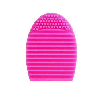 Makeup Brush Cleaning Egg, Hot Pink