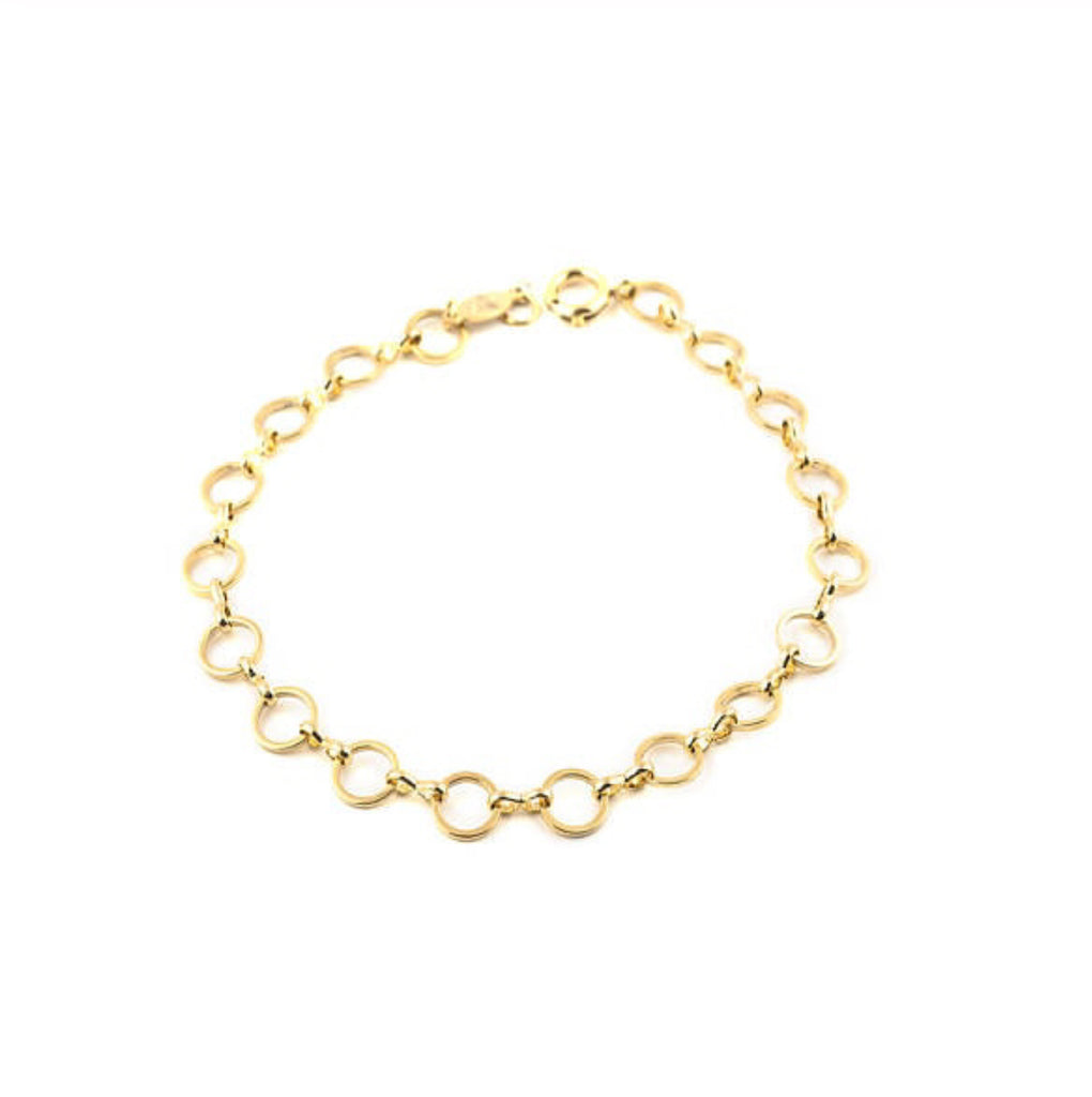 Bohemian Circle Ankle Bracelet, Gold
