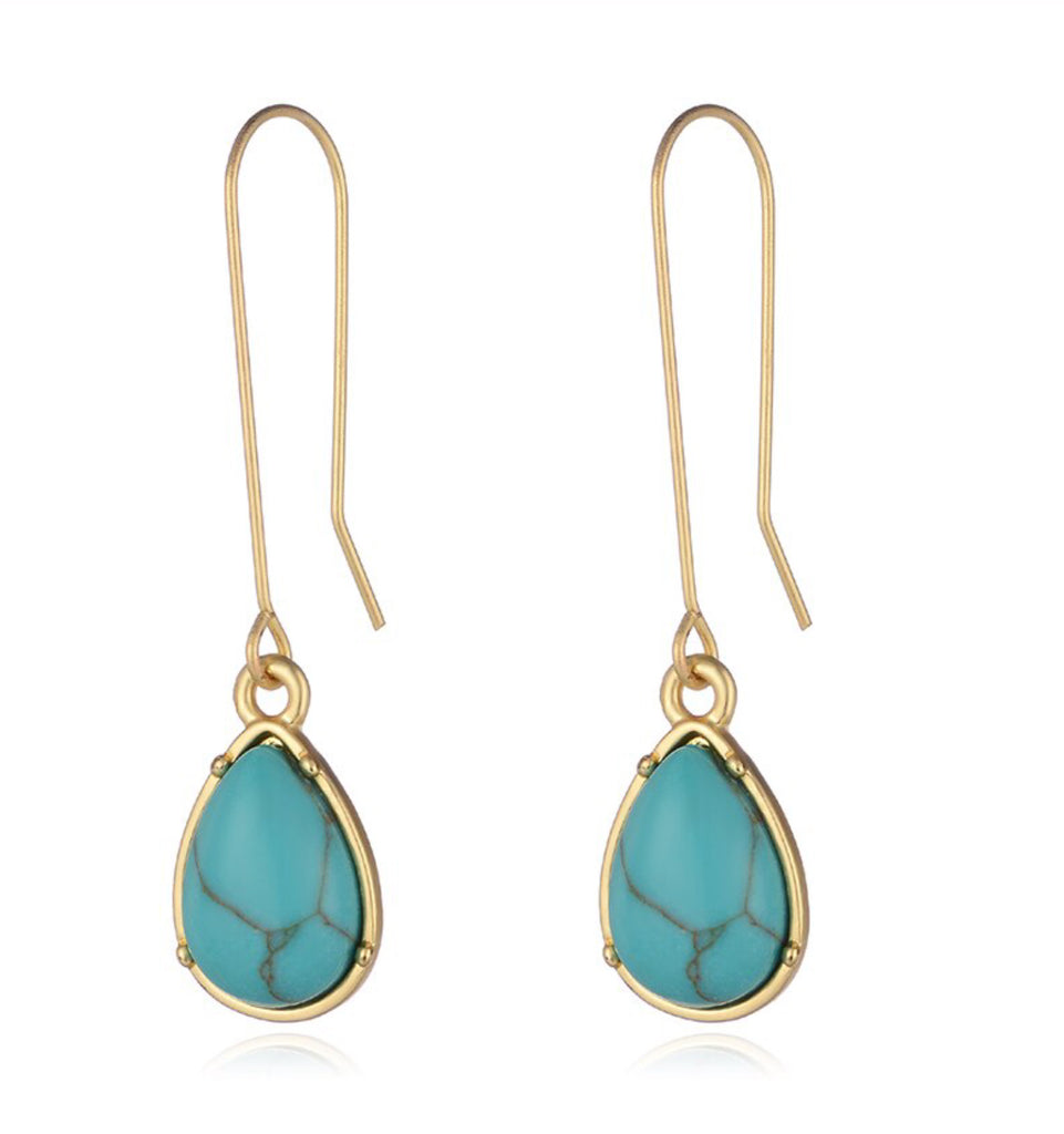 Turquoise Water Drop Earrings