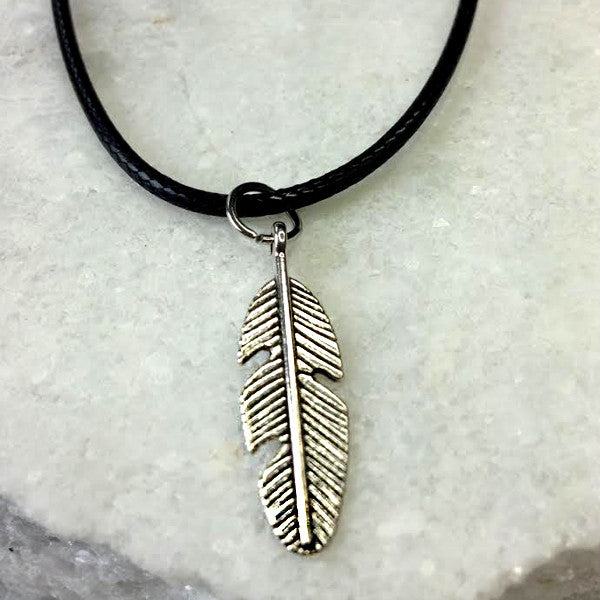 Silver Feather Choker