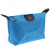 Roomy Nylon Cosmetic Bag, Lake Blue