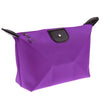 Roomy Nylon Cosmetic Bag, Purple