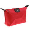 Roomy Nylon Cosmetic Bag, Red
