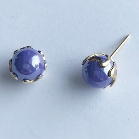 Boho Long Tassel Earrings, Blue & Black