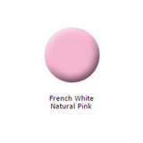 Set of 2 French Manicure Polishes, Natural Pink/French White