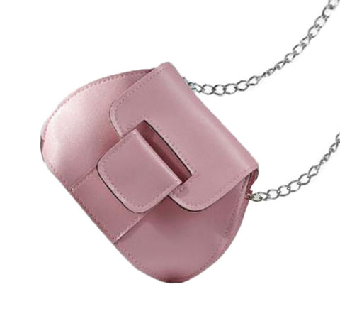 Chain Handle Messenger Handbag, Black