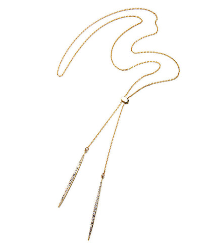 Double Wrap Choker Chain Necklace, Gold