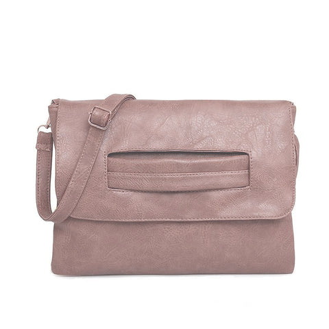 PU Leather Fashion Clutch Bag, Gray