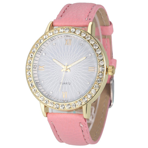 Red Heart Fashion Watch, Hot Pink